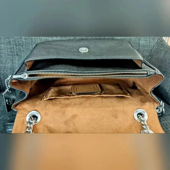 Coach Klara Black Silver crossbody leather bag. LIKE NEW! - Picture 11 of 12